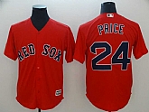 Red Sox 24 David Price Red Cool Base Jersey,baseball caps,new era cap wholesale,wholesale hats